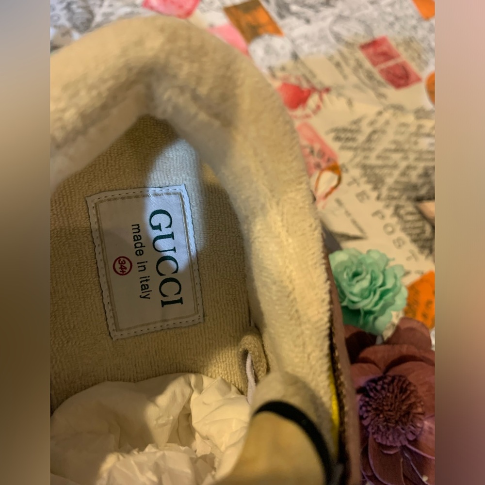 Euc!!Gucci/Python Skin Printed Sneakers - image 4